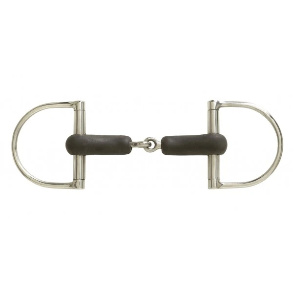 Hunt King D Ring Rubber Snaffle 1 Hunt King D Ring Rubber Snaffle