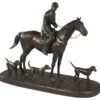 Huntsman And Hounds Statue By Oklahoma Casting