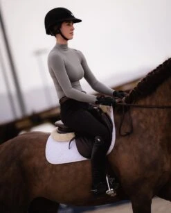 TKEQ Chloe High Collar Technical Sun Shirt -Equestrian Supply Store thumbnail IMG 1317