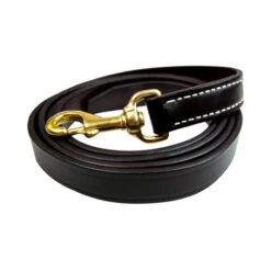 Walsh Havana Leather Lead With Snap